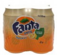 FANTA - ZERO ΠΟΡΤΟΚΑΛΙ ΧΩΡΙΣ ΖΑΧΑΡΗ ΚΟΥΤΙ 4 X 330 ML